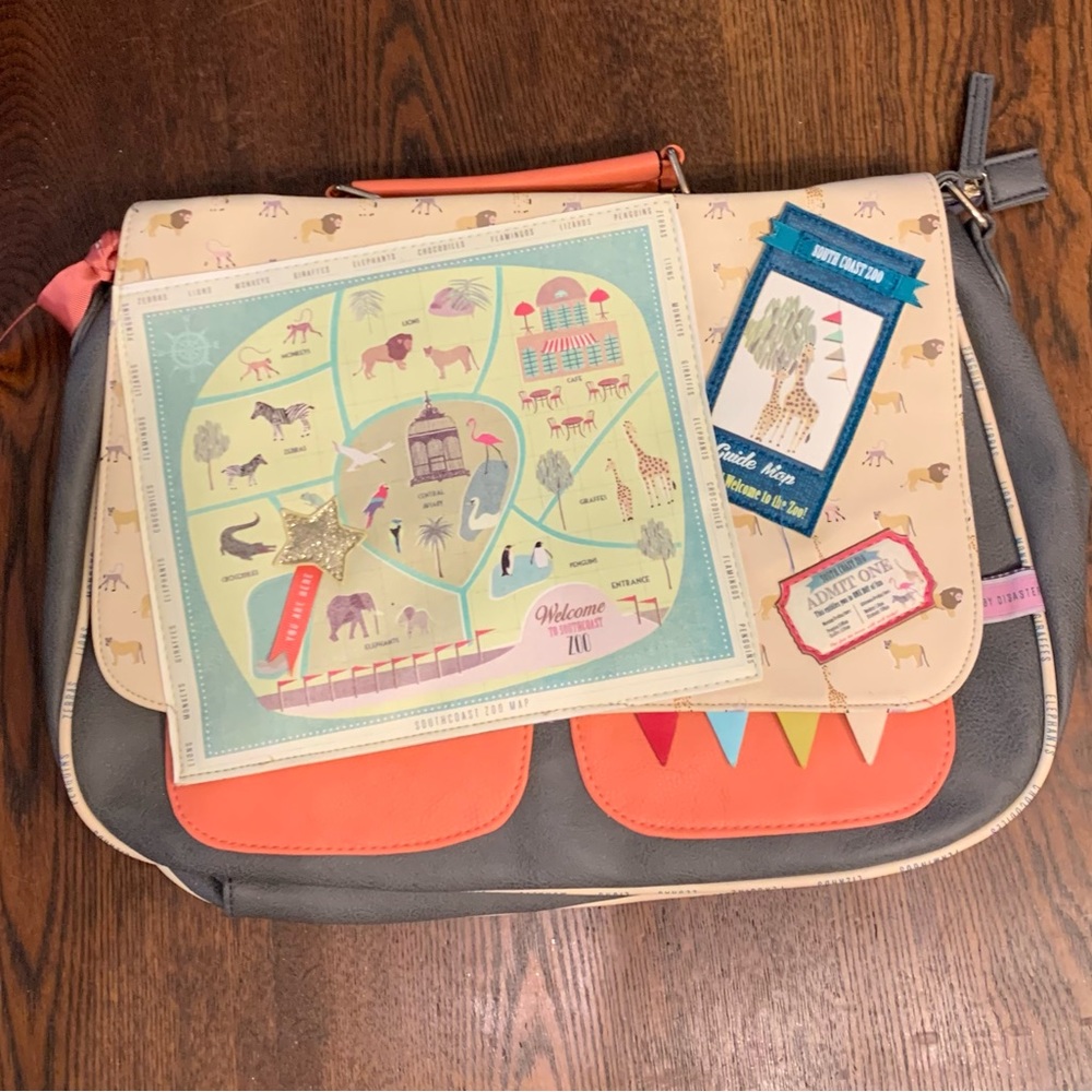 House of Disaster zoo messenger bag